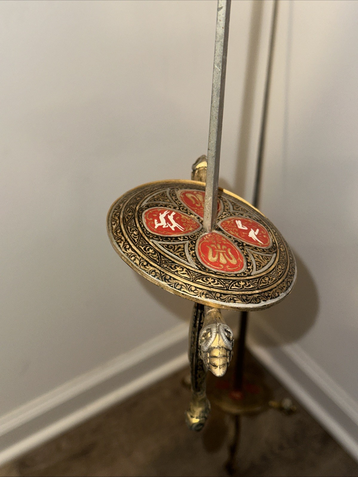 Antique Set of 2 Fencing Foil Swords Made in Spain - One Has Bent Base