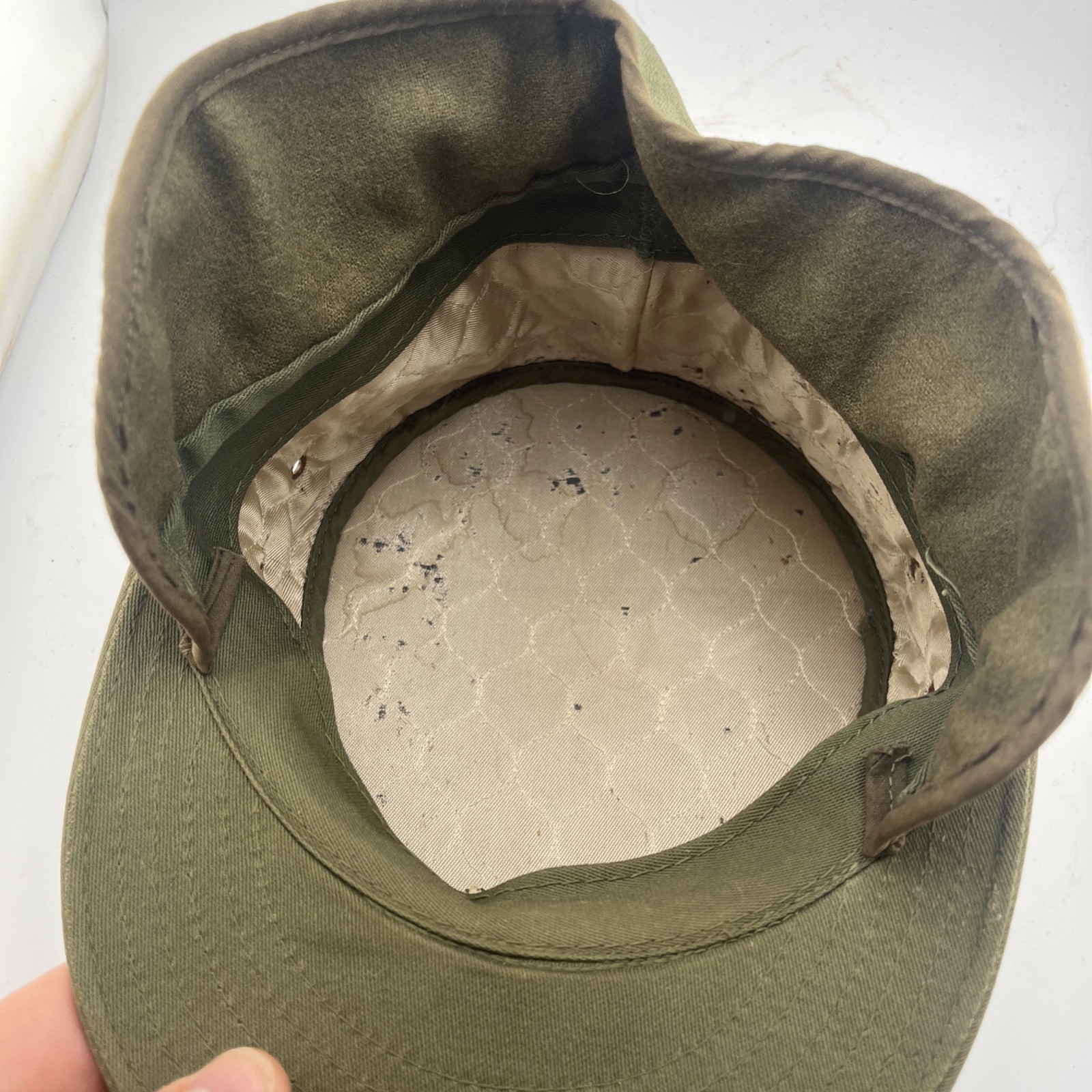 KOREAN WAR ERA 1950s US ARMY RIDGEWAY CAP - Rare Variant - Winter Version USAF