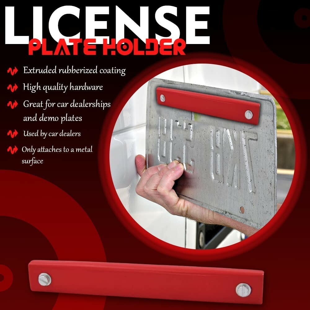 Car Dealer License Plate Magnet Holder (1), Scratch Resistant, Automotive Magnet