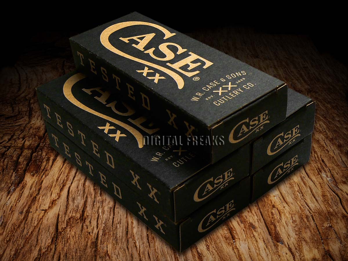 Case xx Knife Boxes for Pocket Knives Black & Tan Quantity of 5