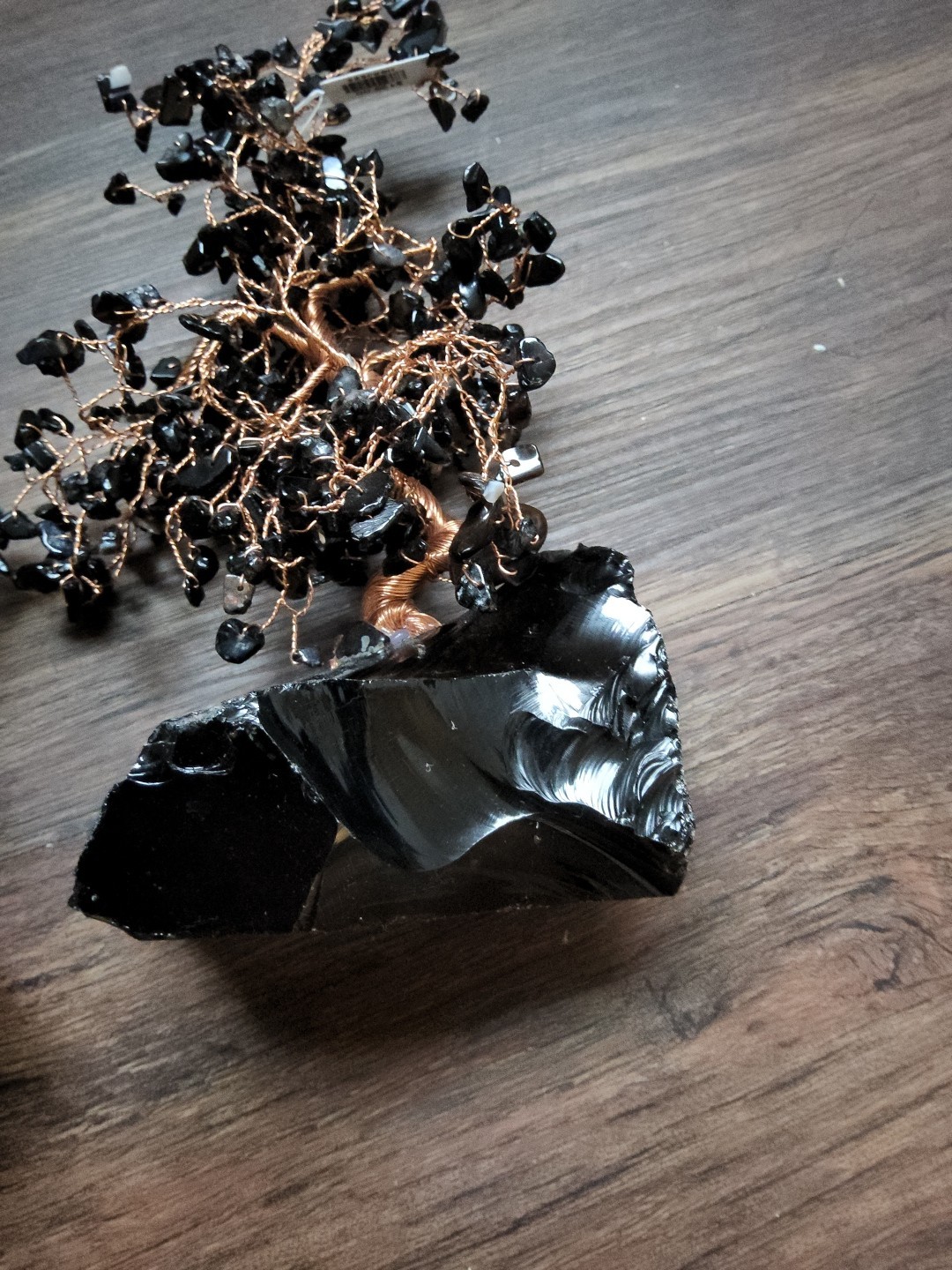 Lot of 2- Karma & Luck Black Onyx Feng Shui Tree Grounded Awareness HDPJ556