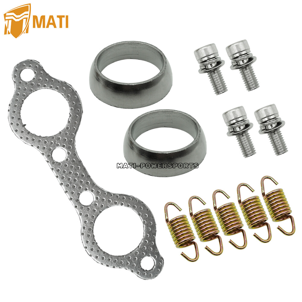 Exhaust Muffler Gasket Spring Rebuild Kit for Polaris Sportsman 600 700 800 MV7