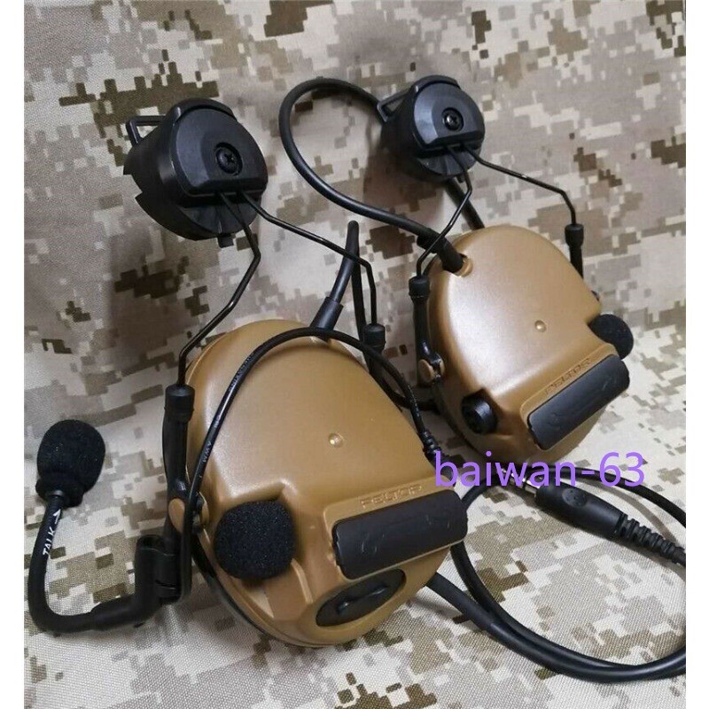 US PELTOR Comtac III C3 Tactical Headset Helmet Ver. Noise Reduction Headphone