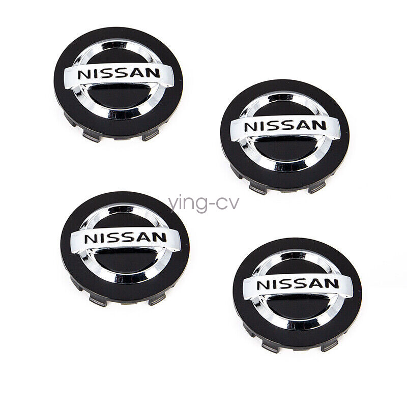 Set of 4 Black Nissan Wheel Center Cap 54mm for Altima Maxima Murano 40343 AU51A