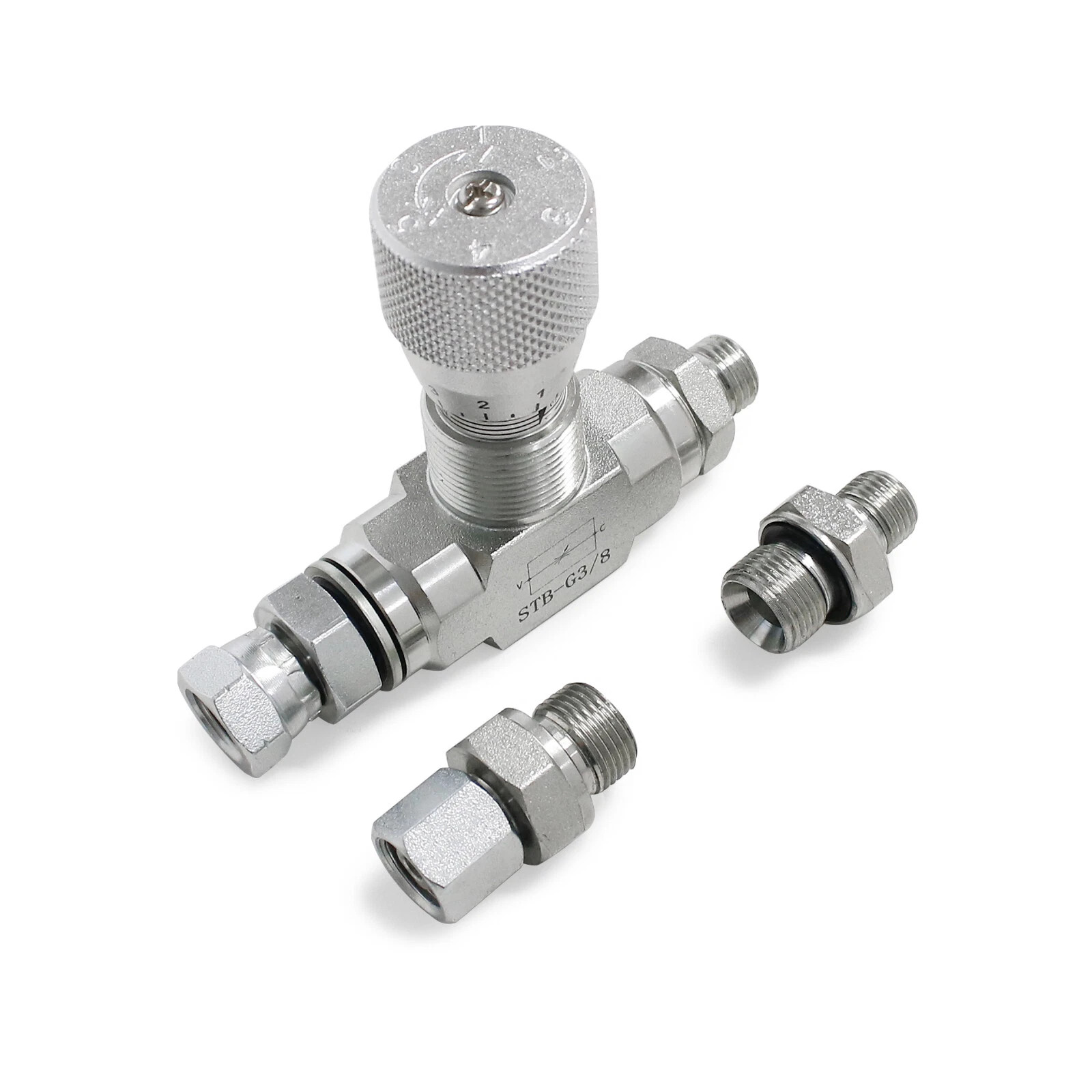 3/8" L08 -Hydraulic Flow Control Valve - STB-G3/8 - Mini Excavator - AGT - USA