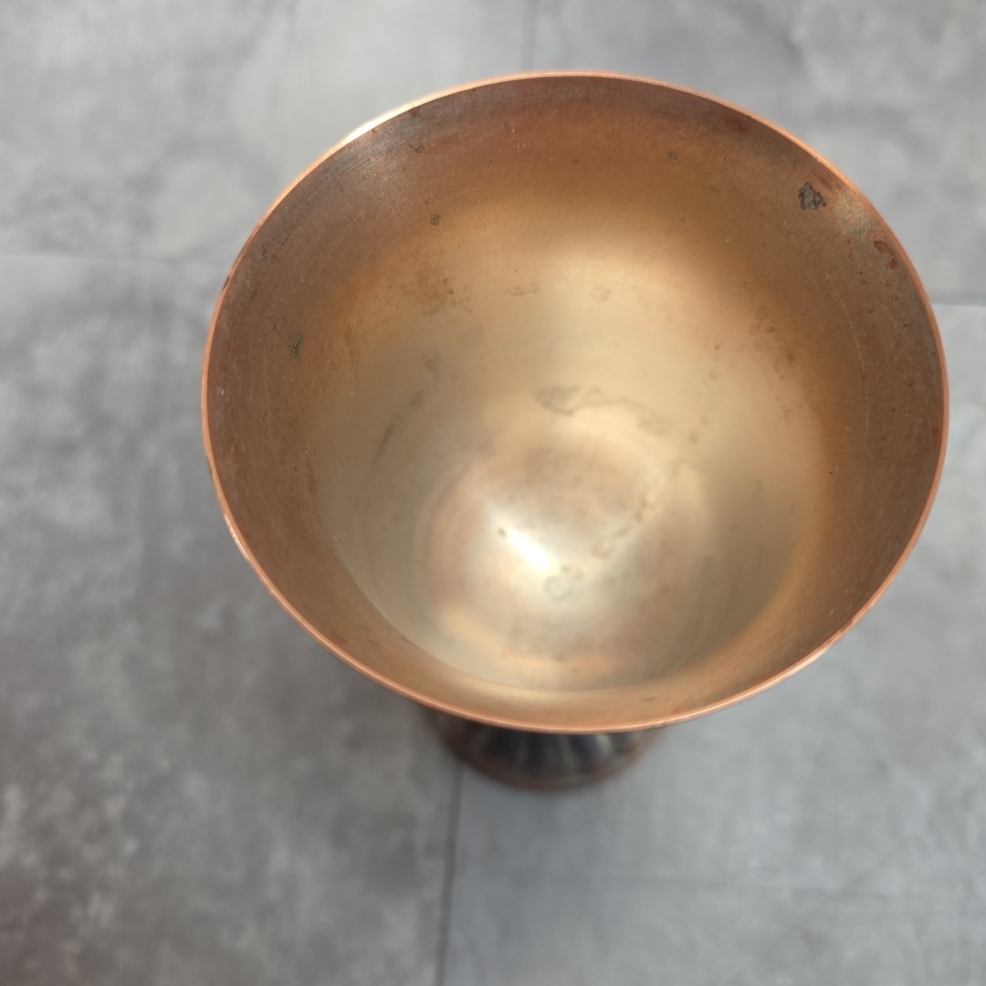 ANTIQUE International Silver Co. 98.2 SILVER GOBLET, CUP(tarnished) Handcrafted