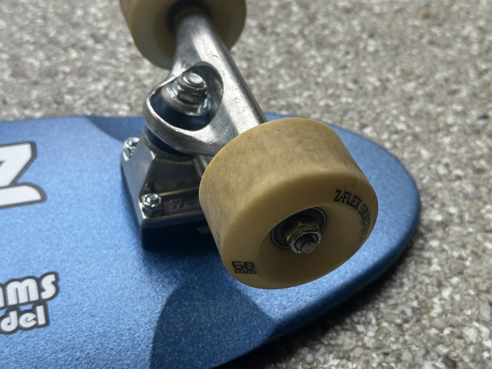 Z Flex Jay Adams Model Complete Skateboard Blue Sparkle Rare Old School Shape