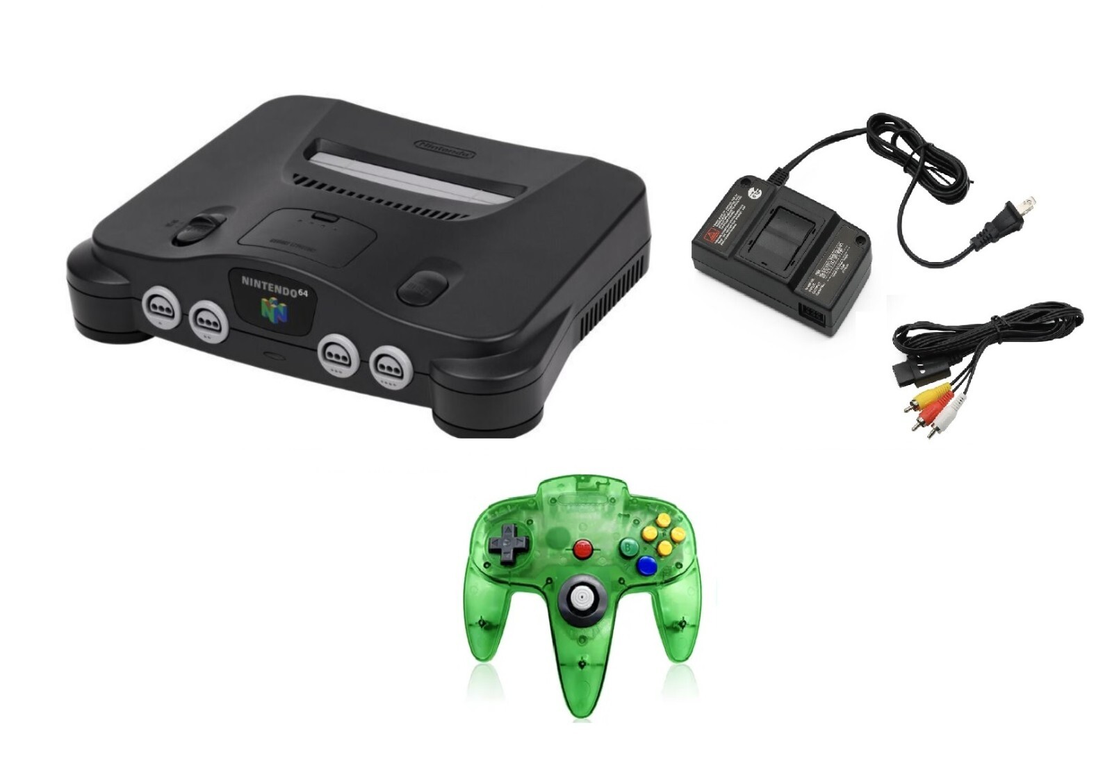 REFURBISHED N64 Nintendo 64 Console - CHOOSE BUNDLE! Mario, Mario Kart, or Smash