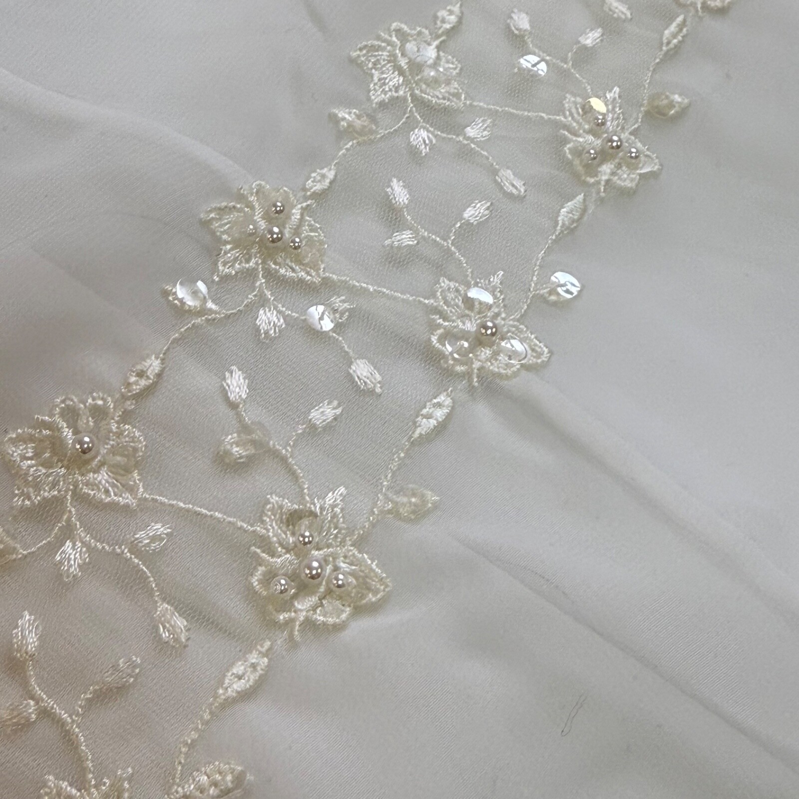 David's Bridal Tea Length Wedding Dress Womens 7 Straps Beaded Pink Sash Ribbon