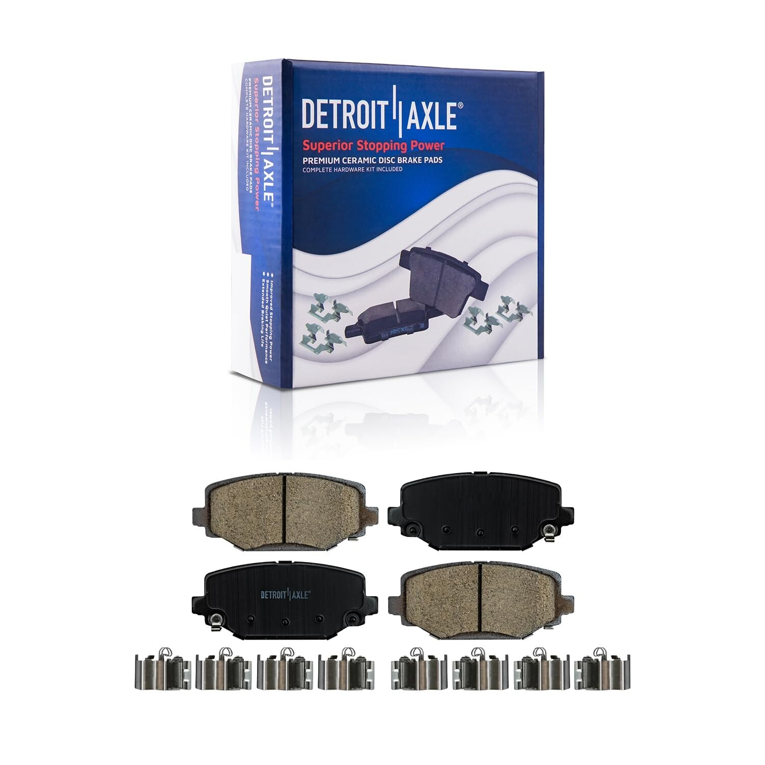 Front Rear Brake Pads for Chrysler Town and Country Dodge Journey Dual Piston