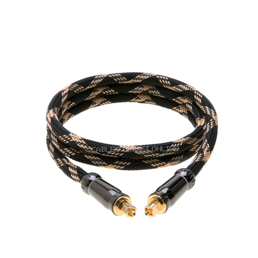 Toslink Cable Fiber Optical Digital Audio SPDIF Sound Bar Cord 1ft - 50ft Lot