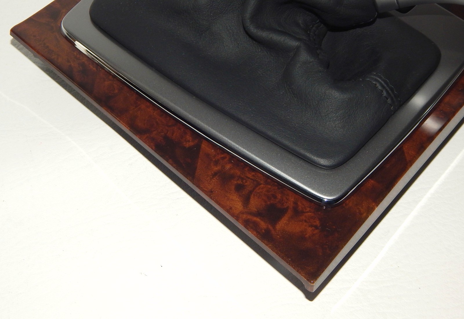 OEM 2008-2011 MERCEDES C300 Automatic Shift Knob Boot Bezel Wood Trim Shifter