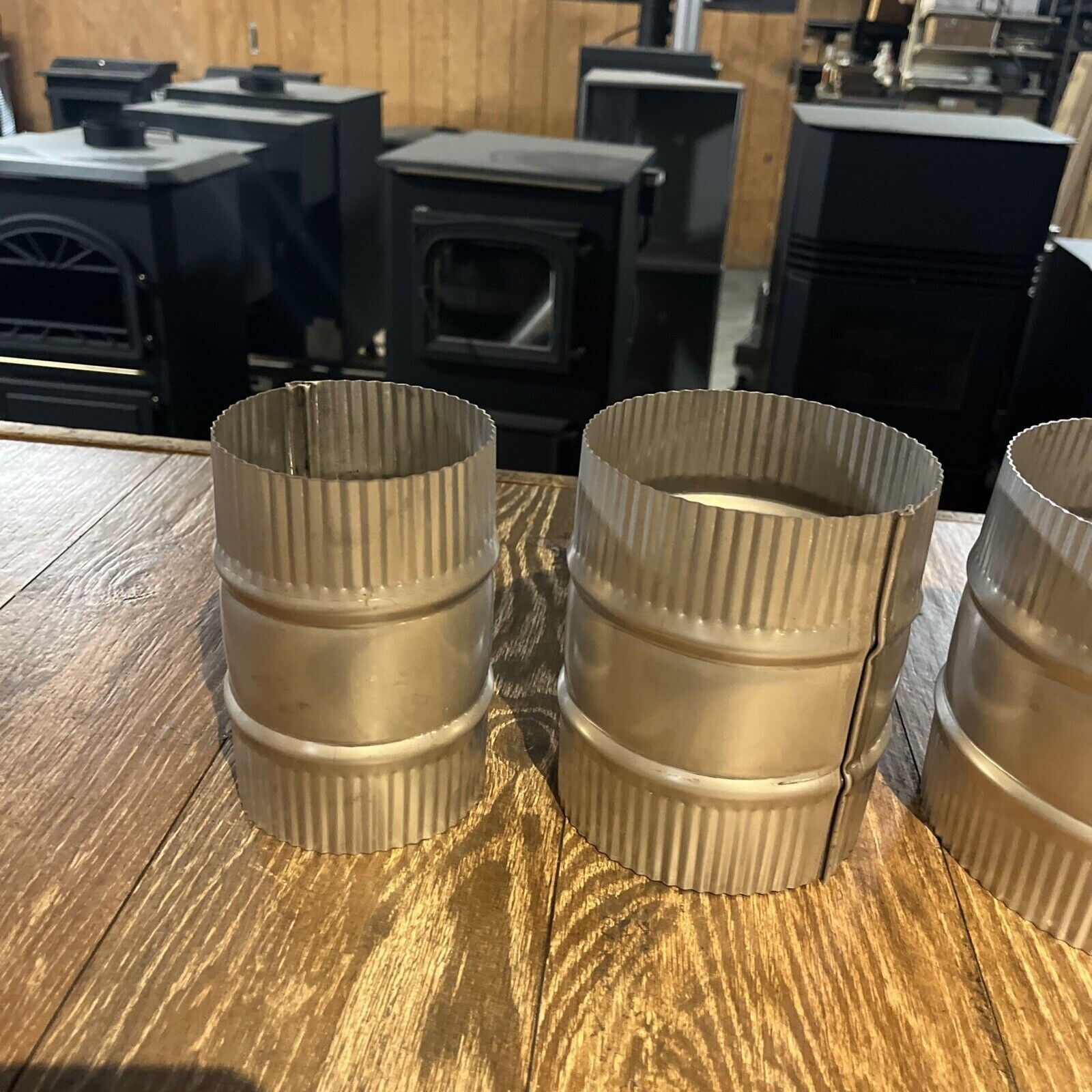 4" 5" 6" 7" 8" Stainless Steel Stove Pipe Male to Male Adapter/ Coupler