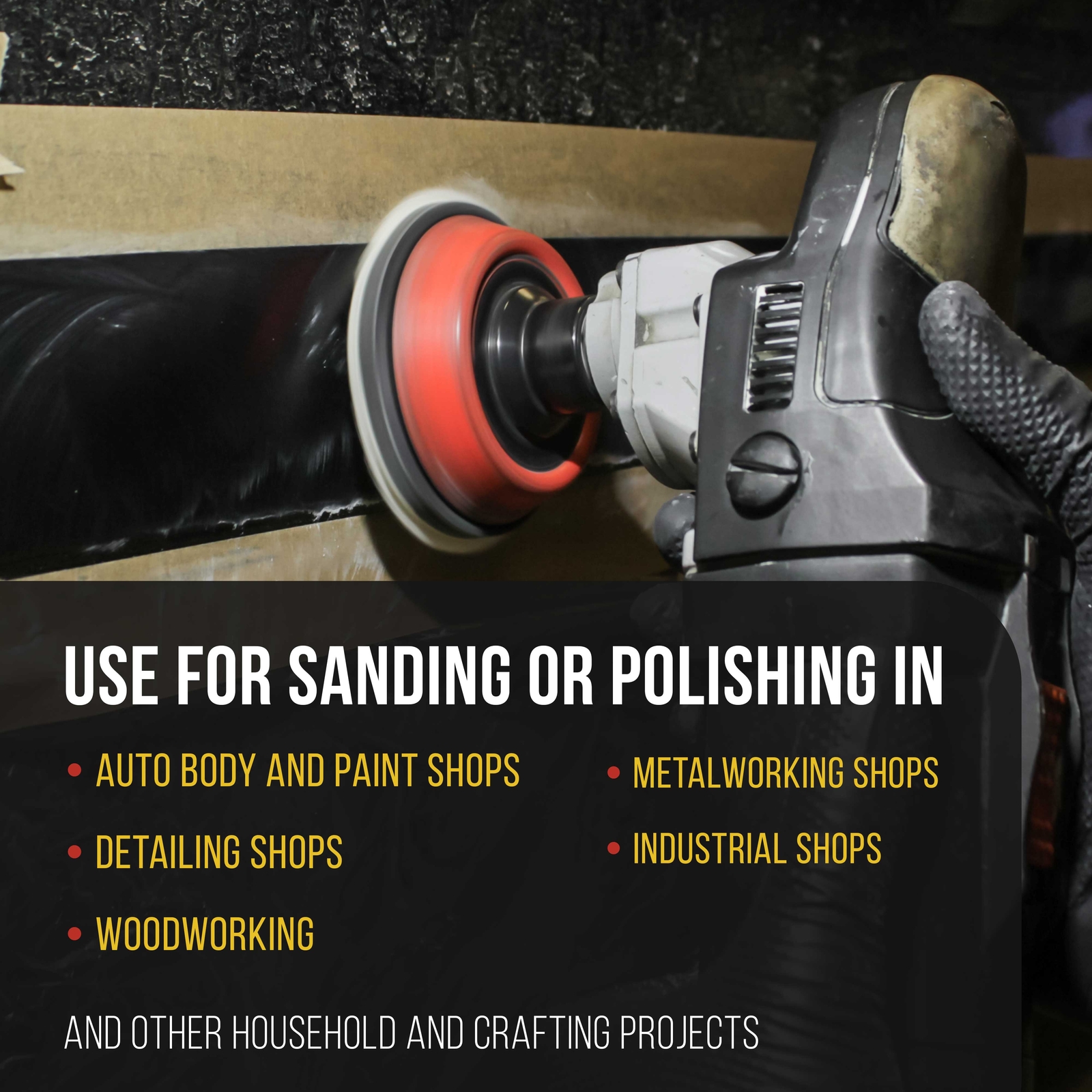 3 Dura-Gold 3" x 10mm Soft Density Interface Pads For Hook & Loop Sander Discs