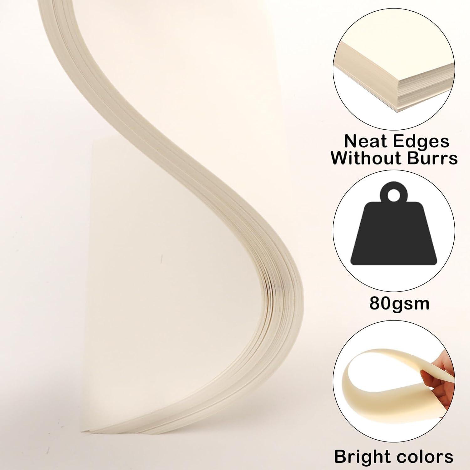 8.5”x 11” Cream Art Drawing Paper for Painting Construction 8.5x11 70P, beige