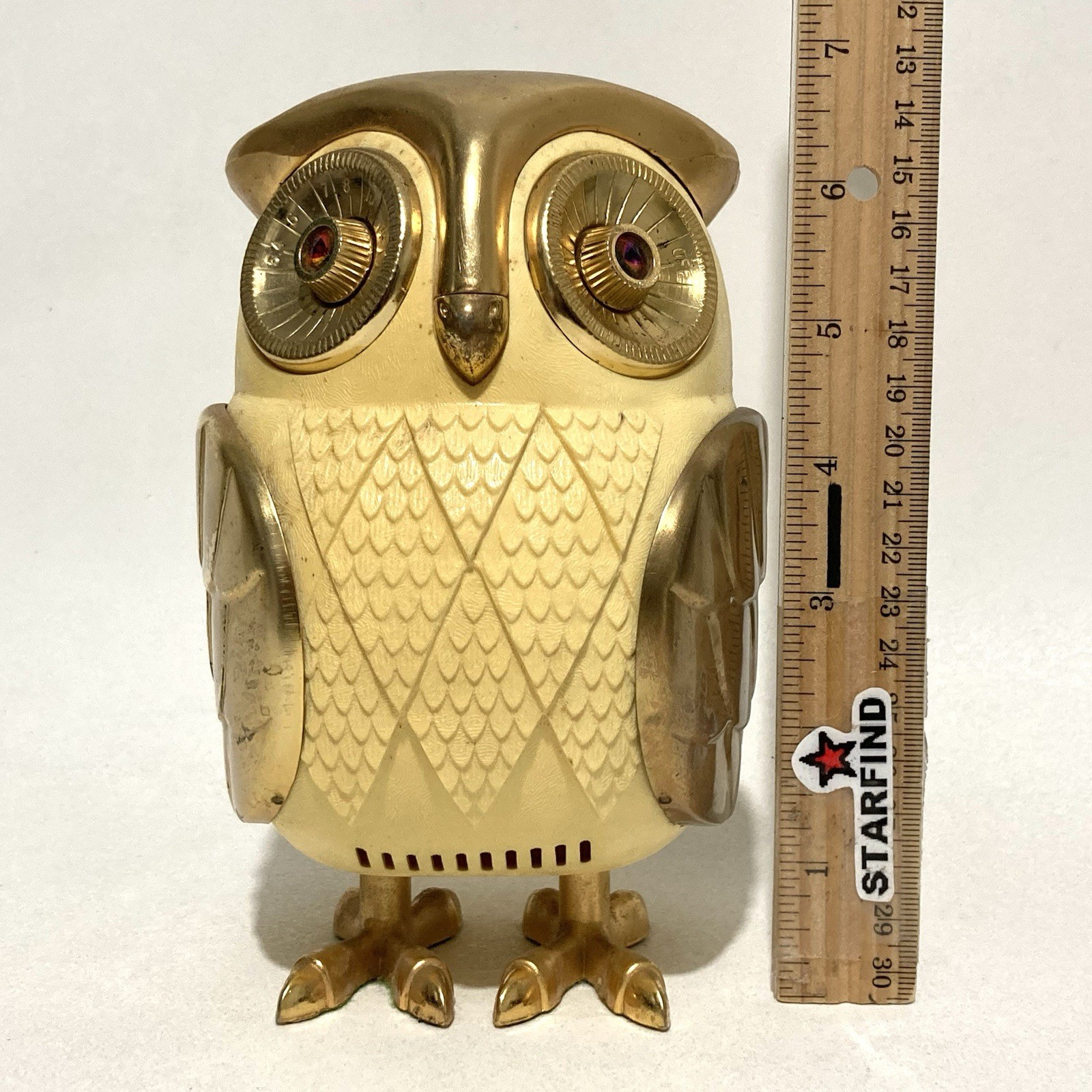Vintage Midnight Owl Bubo AM Transistor Radio Solid State Made in Japan 1960 ⭐️