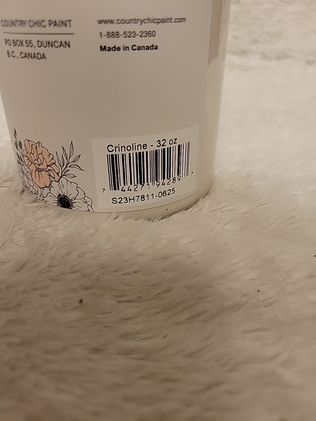 Country Chic Chalk Style All In One Home Decor Paint 32 oz Color: Crinoline