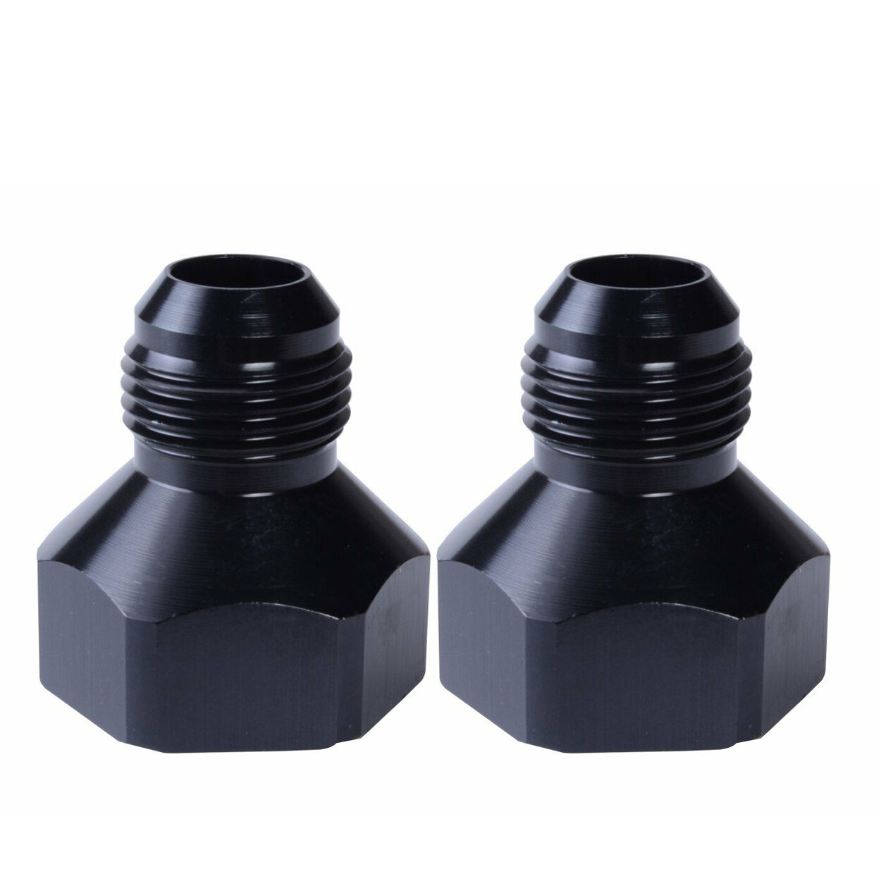 2Pcs 10AN Female to 6AN Male Flare Reducer Fitting Fuel Cell Bulkhead Adapter