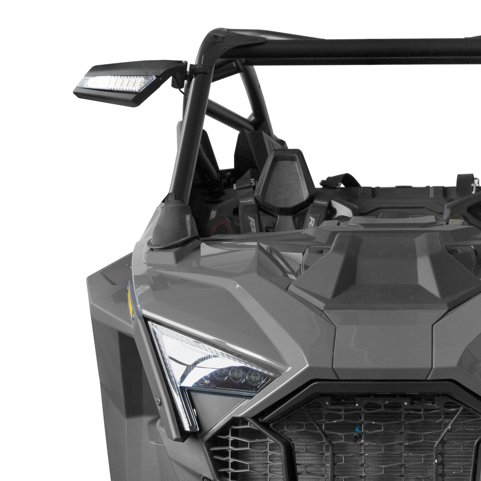 2020-2024 UTV Rear-View Side Mirrors W/LED Lights For Polaris RZR PRO R PRO XP