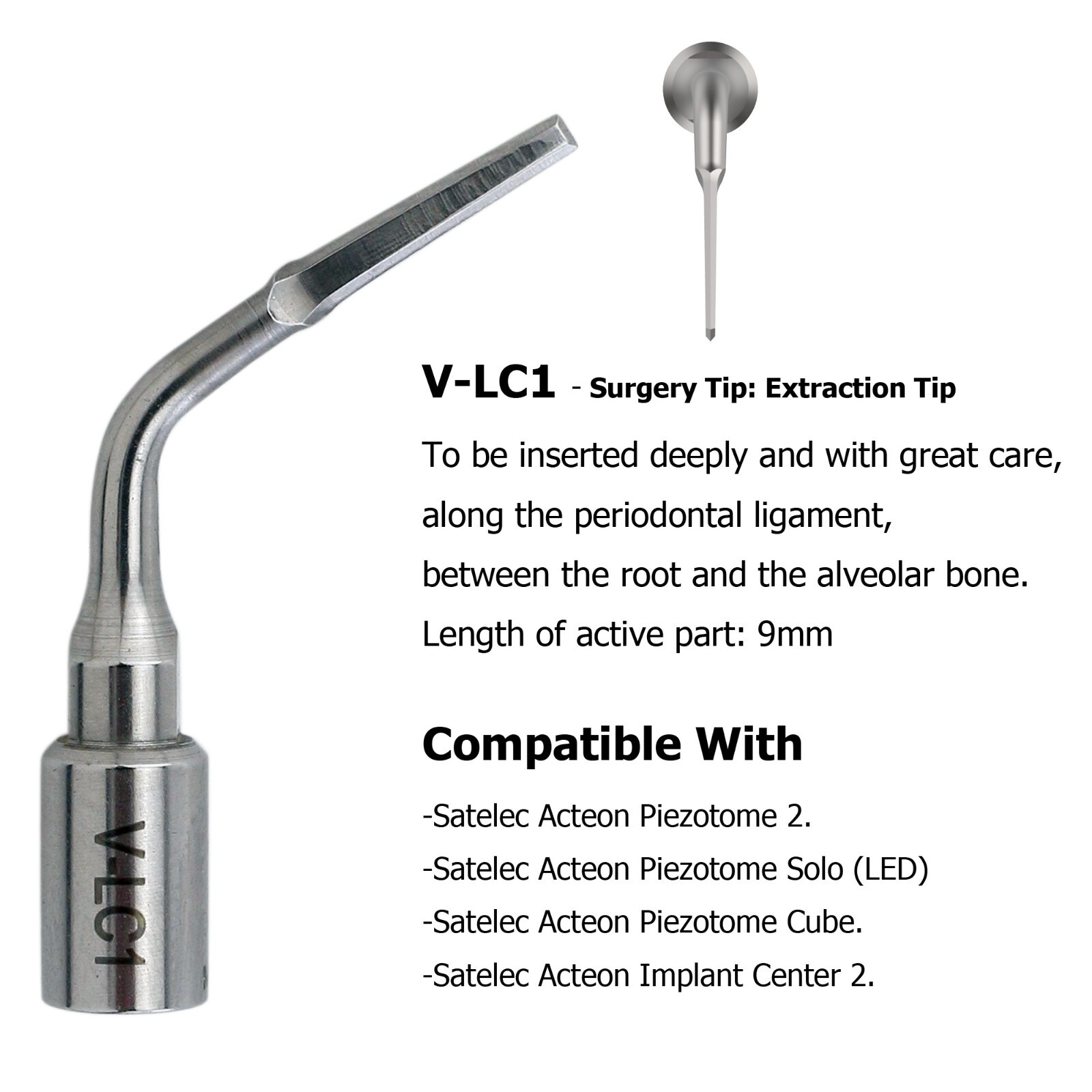 Dental Ultrasonic Satelec Piezo Scaler Tips ACTEON Piezotome Cube Surgery Tips