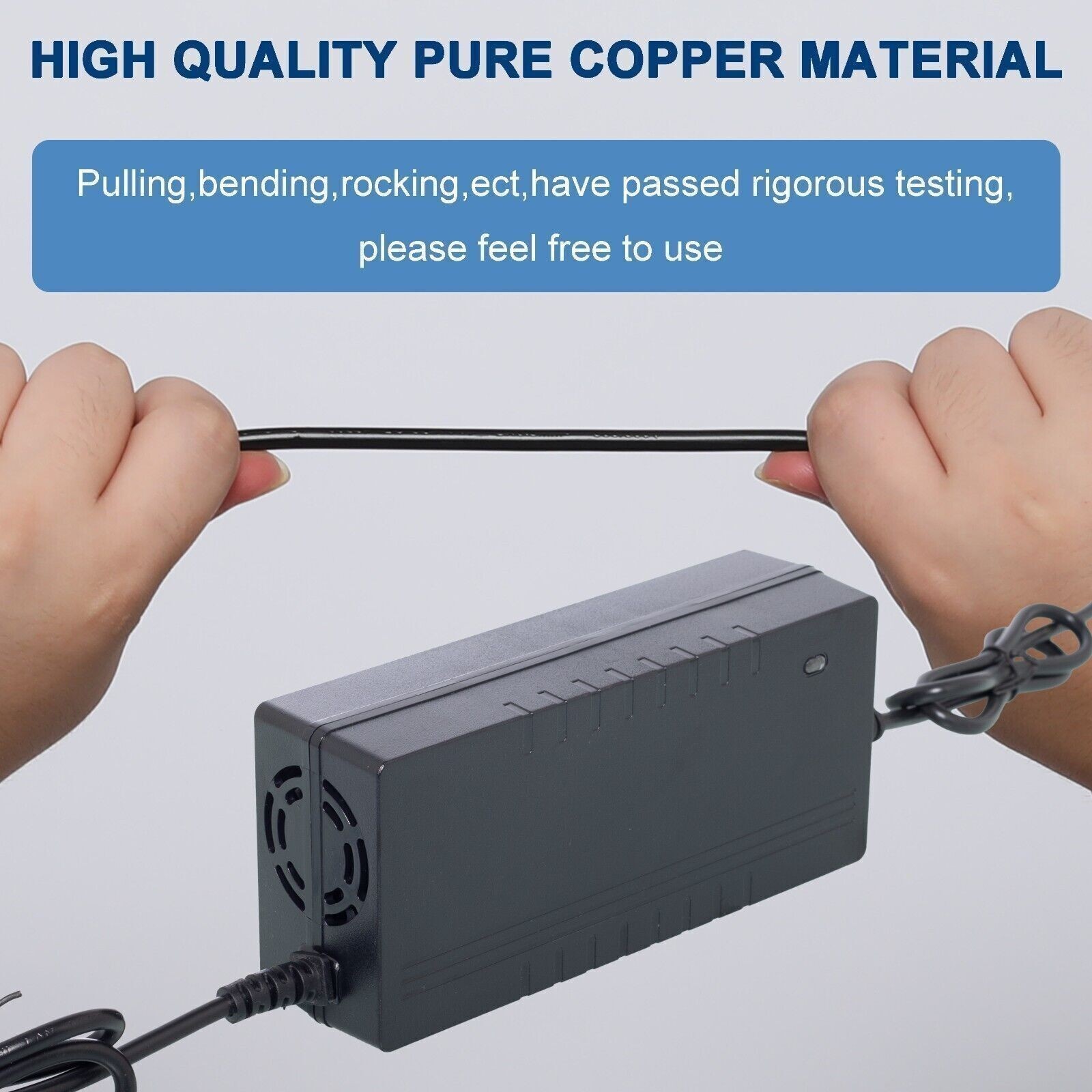 42V 2A Charger DC 5.5x2.1mm Plug 36V Electric Bike Lithium Battery Fast Charging