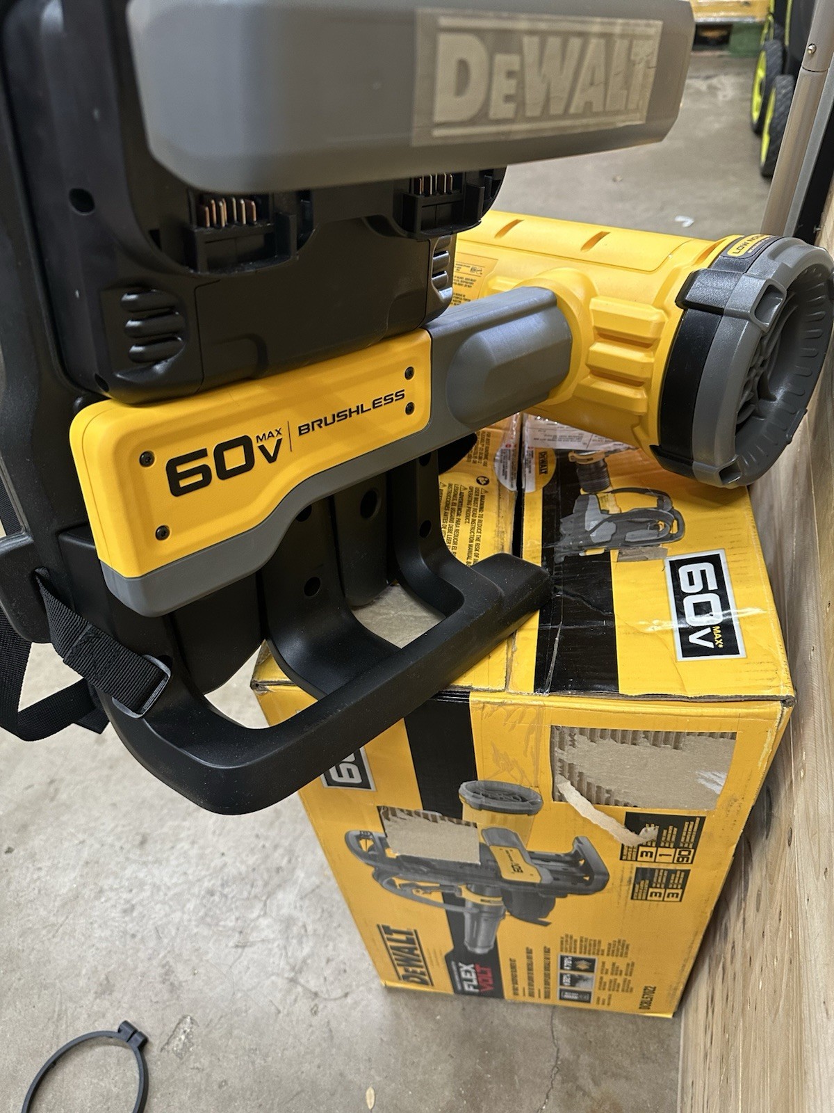 Dewalt DCBL570B 60V Flexvolt Max BackPack Blower (Tool Only) Open Box