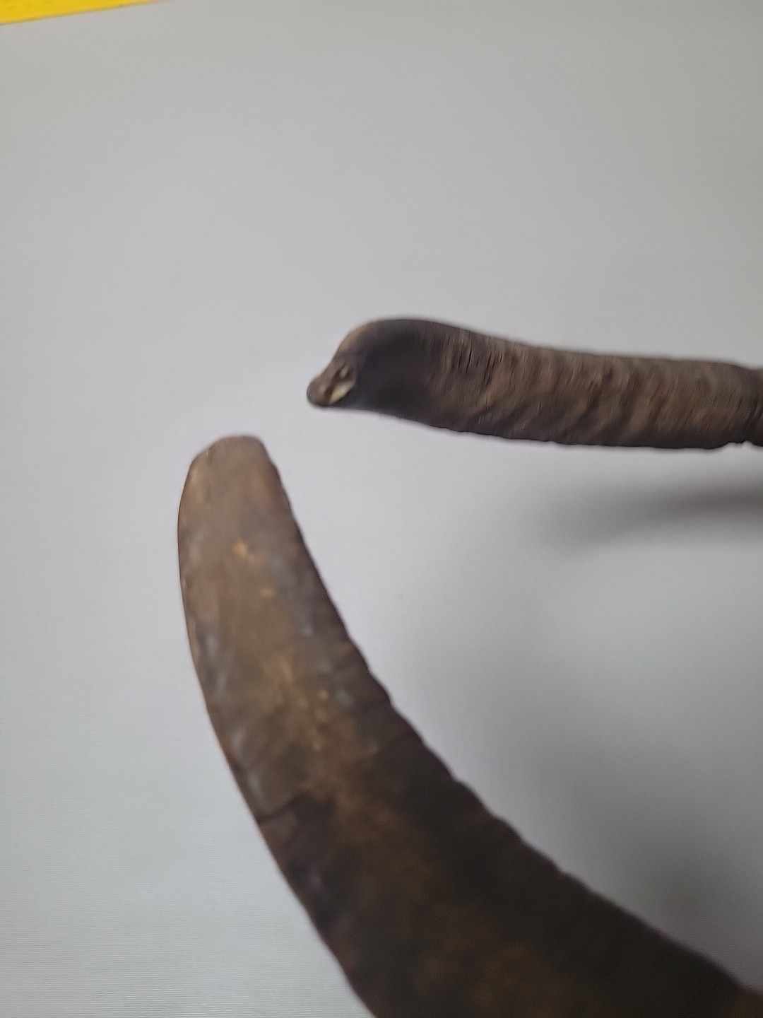 Vintage hand carved & painted wood devil mask Mexico?