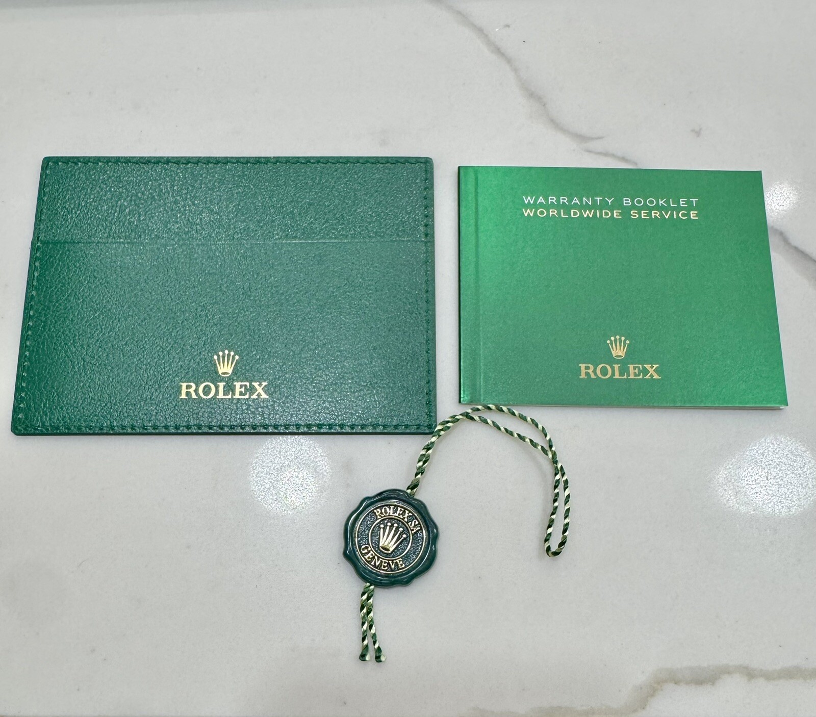 Genuine New Style Rolex Card Holder Guarantee Manual Booklet And Tag 2020 - NOW