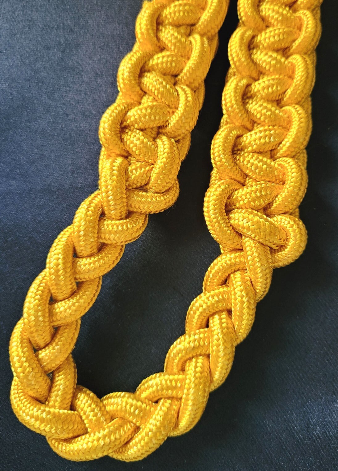 Gold Nylon Cobra Knot Aiguillette Military Parade Shoulder Cord