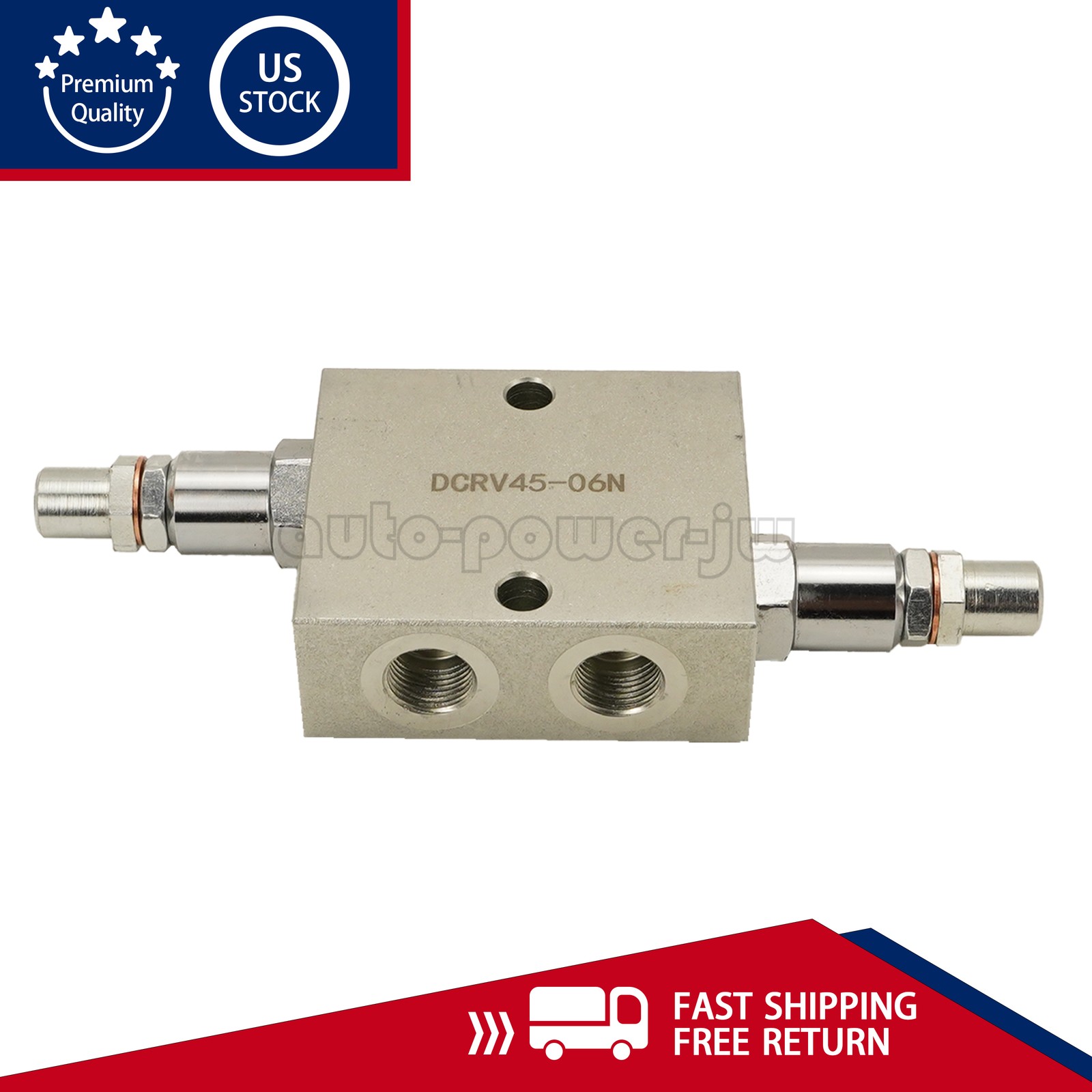 Dual Crossover Hydraulic Relief Cushion Valve 3/8” NPT Ports 12 GPM Max Flow