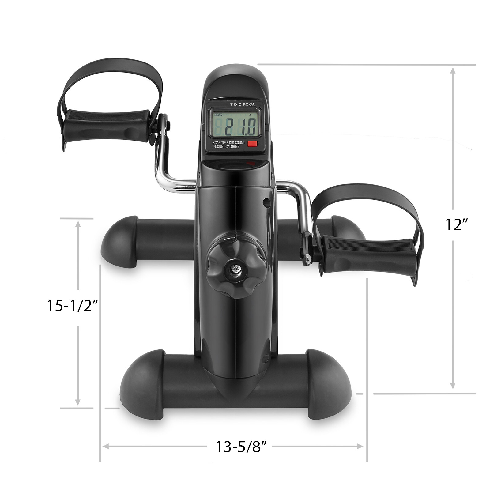 Under Desk Stationary Exercise Bike - Portable Arm Leg Foot Pedal Exerciser