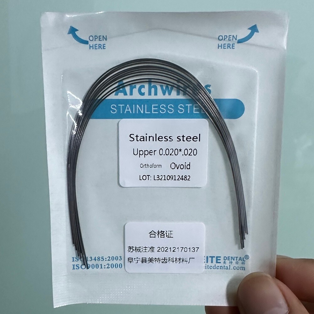 Dental Orthodontic Arch Wire NiTi Stainless Steel Ovoid/Natural Round Wires