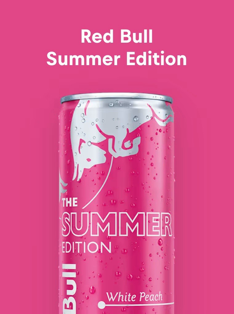 Red Bull Summer Edition White Peach 12 Pack 8.4 fl oz Each Can 07/2026 Fast SHIP