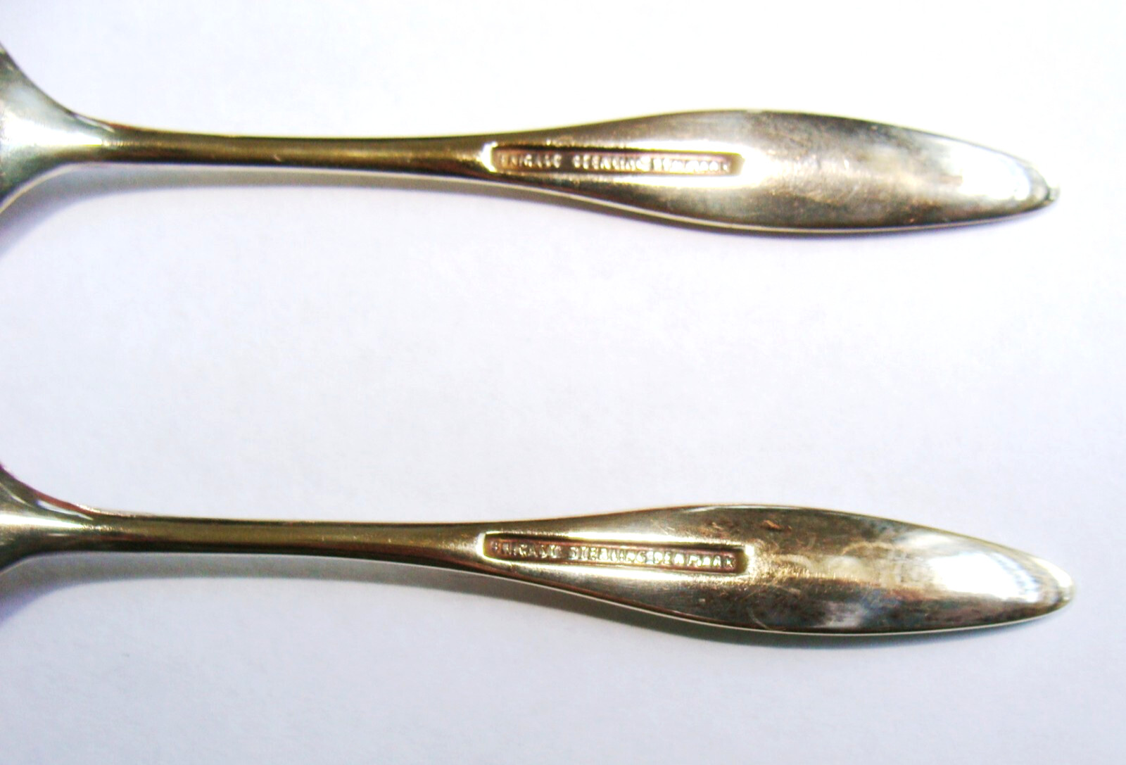 Frigast Denmark Box Set of 6 Sterling Silver Guilloche Enamel Demitasse Spoons