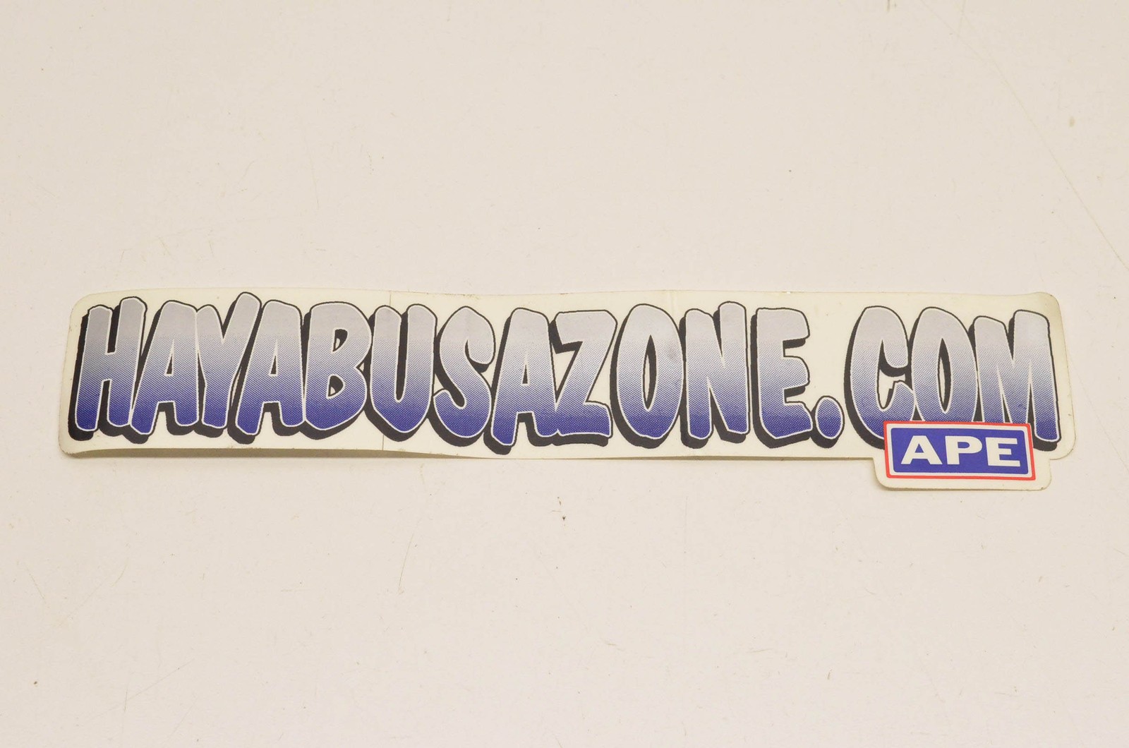 APE Hayabusazone.com Decal 10"x2". NOS