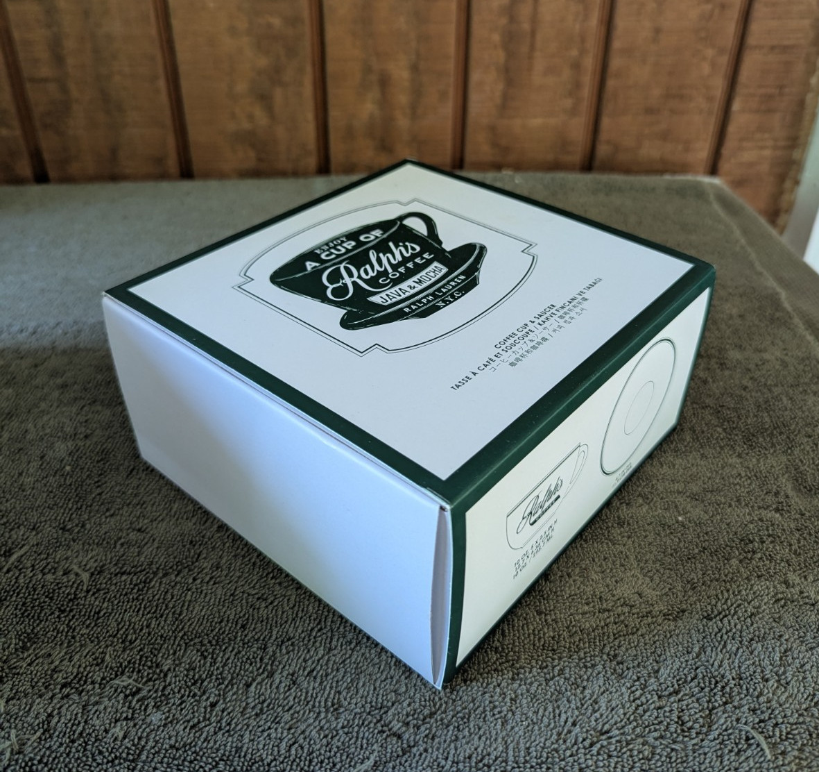 RALPH'S COFFEE by Ralph Lauren Porcelain 10 oz. Cup & Saucer Set (polo)