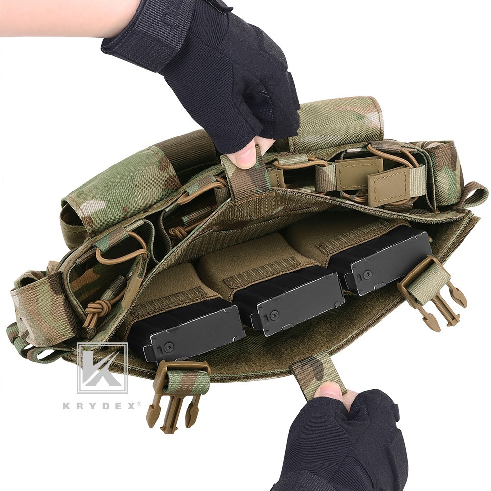 KRYDEX Tactical MF IV Placard Magazine Pouch Front Panel for Vest MC Camo