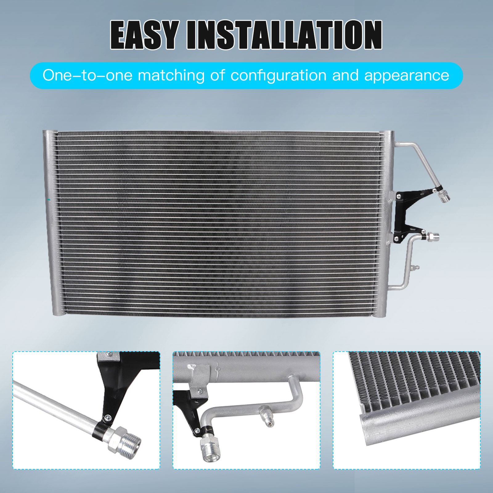 A/C AC Condenser Air Conditioning For 1996-1998 1999 Chevrolet Suburban 1500