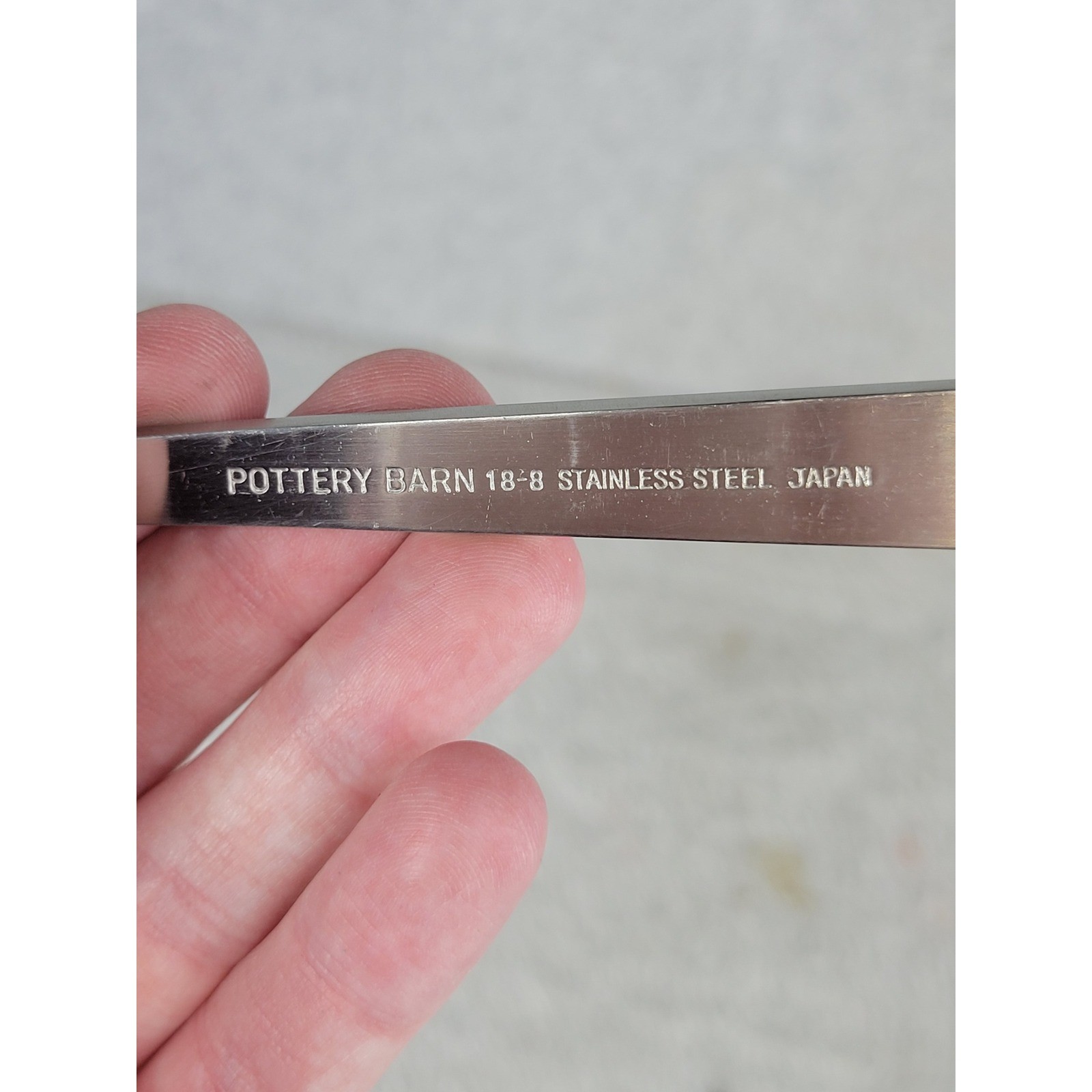 4 pcs Pottery Barn Ice Cream Sundae Milkshake Spoons Stainless Steel Flatware