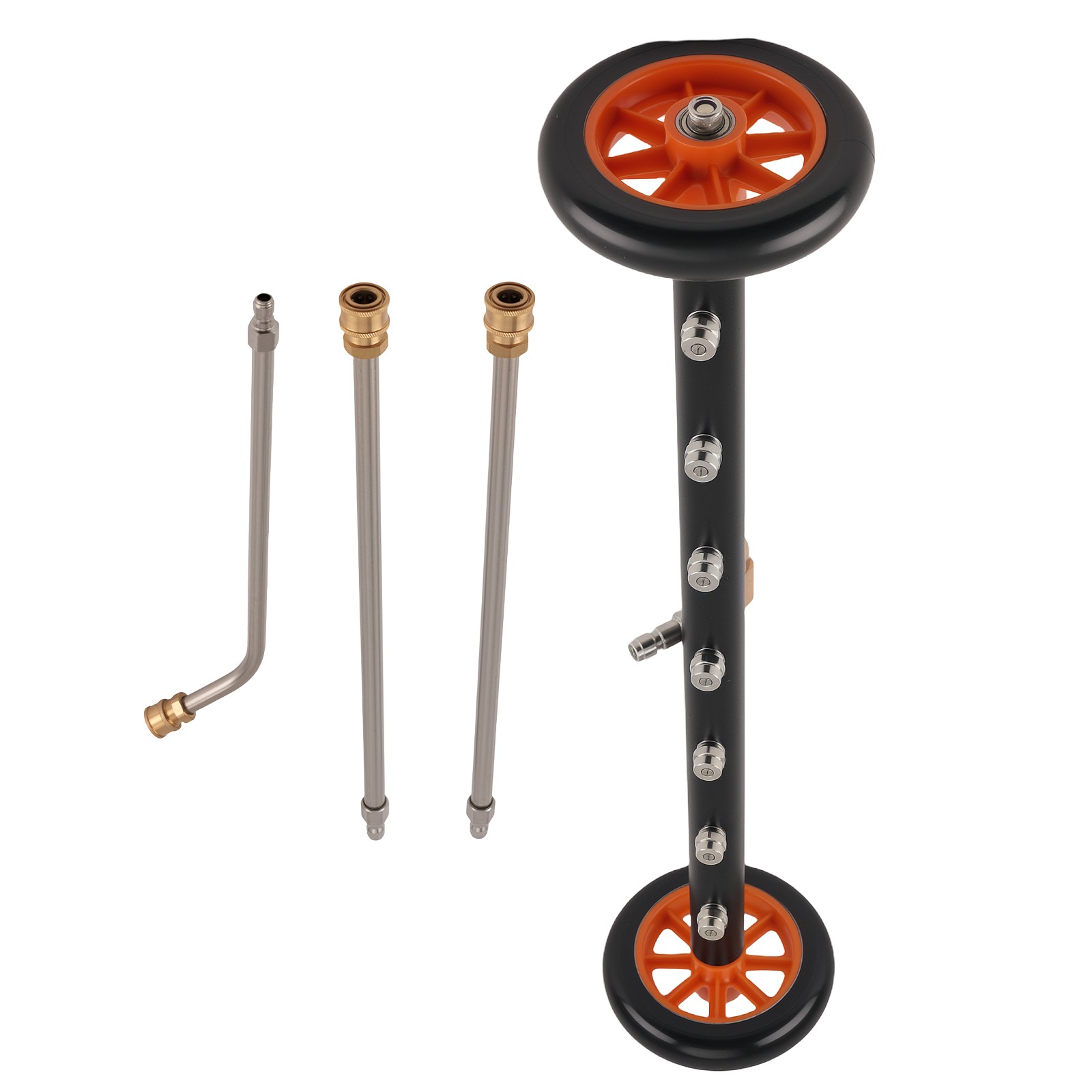 Undercarriage Pressure Washer Attachment 2-in-1 Pressure Washer Water Broom