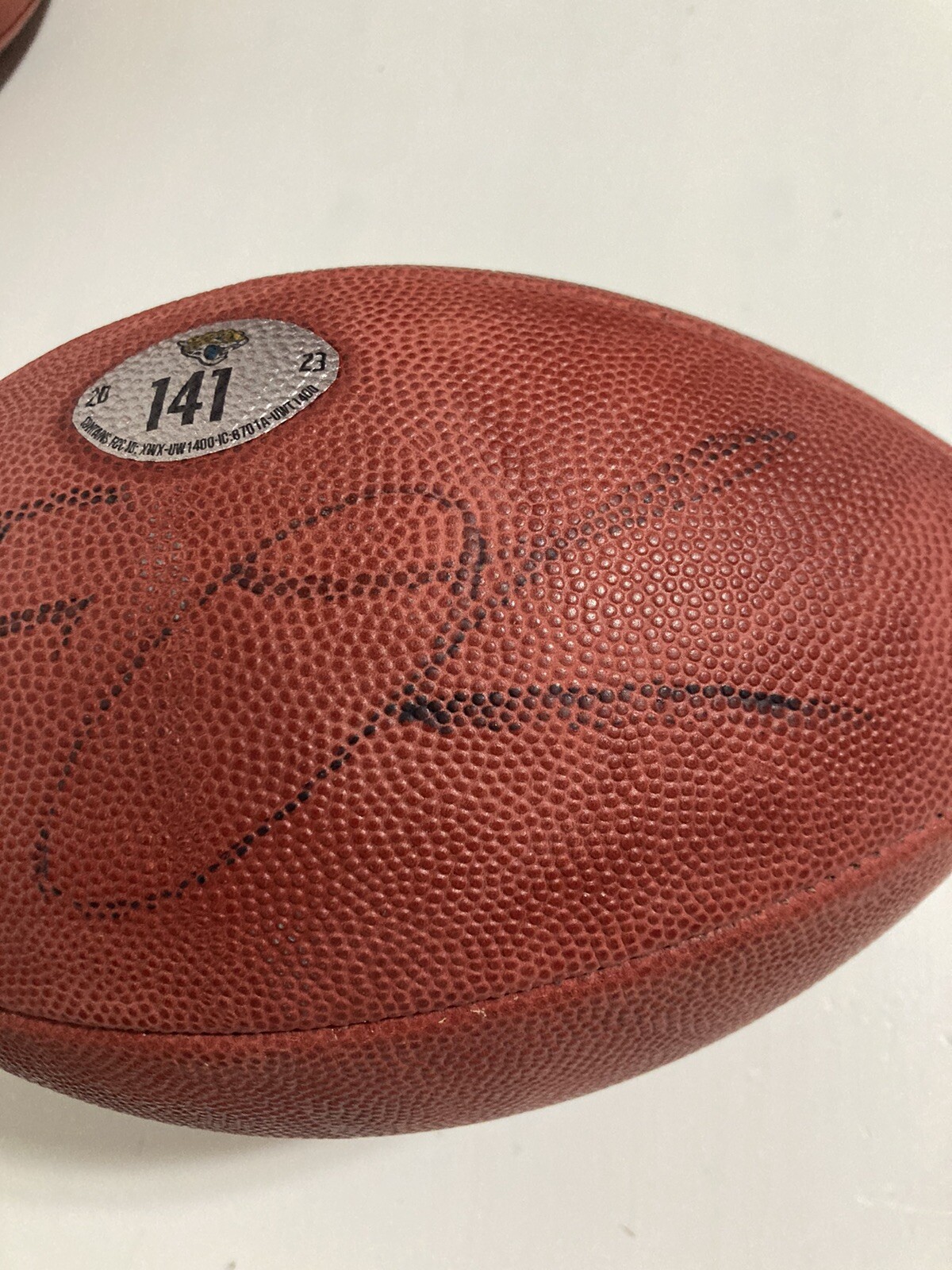 2023 Jacksonville jaguars Team Issued NFL Football #141 Signed Trevor Lawrence