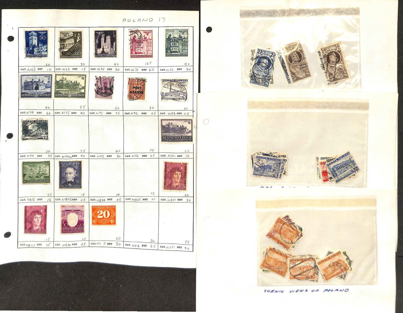 Poland Stamp Collection on 30 Pages, Neatly Identified (CB)