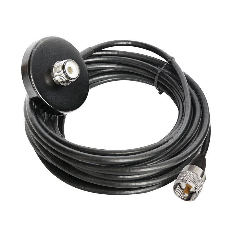 SO239 Mount Magnetic base antenna 5M Cable with PL259 Plug for Car Mobile RADIO