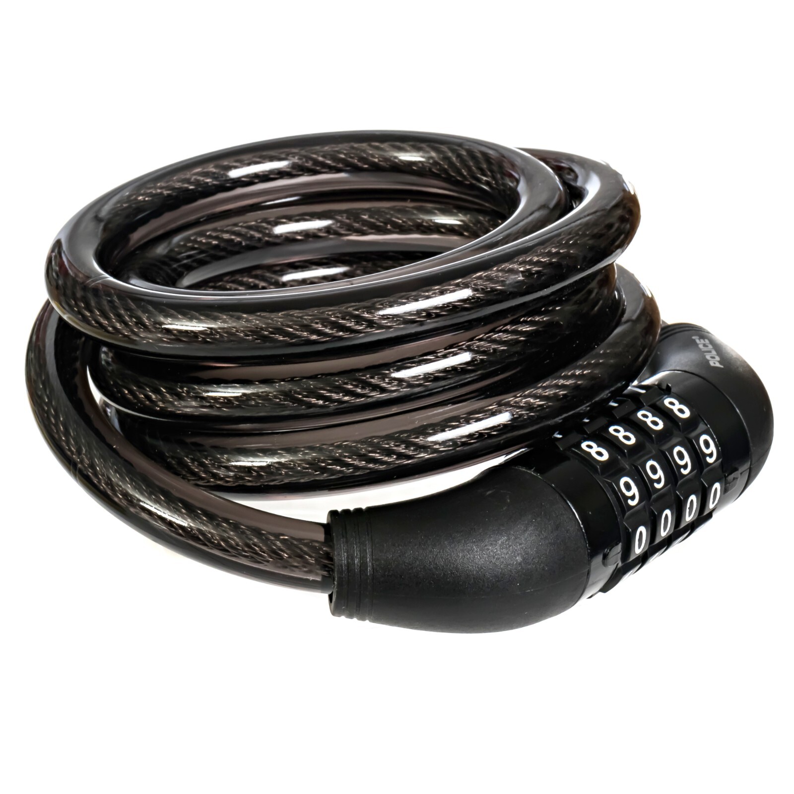 POLICE Heavy Duty Combination Password Bike Lock Cable Bicycle Chain Lock