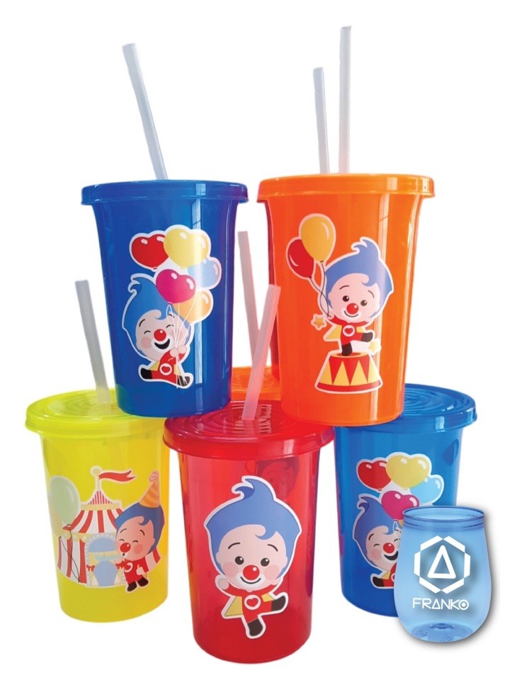 Vasos Decorados  Plim 470ml Paquete Con 20 Pzas/ Party Supplies