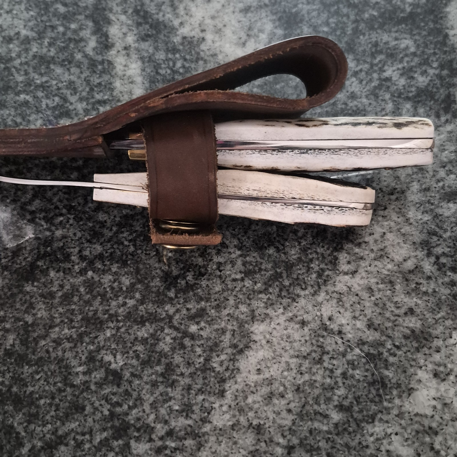 Beautiful Fixed blade knife & fork set with sheath - German Steel Blade