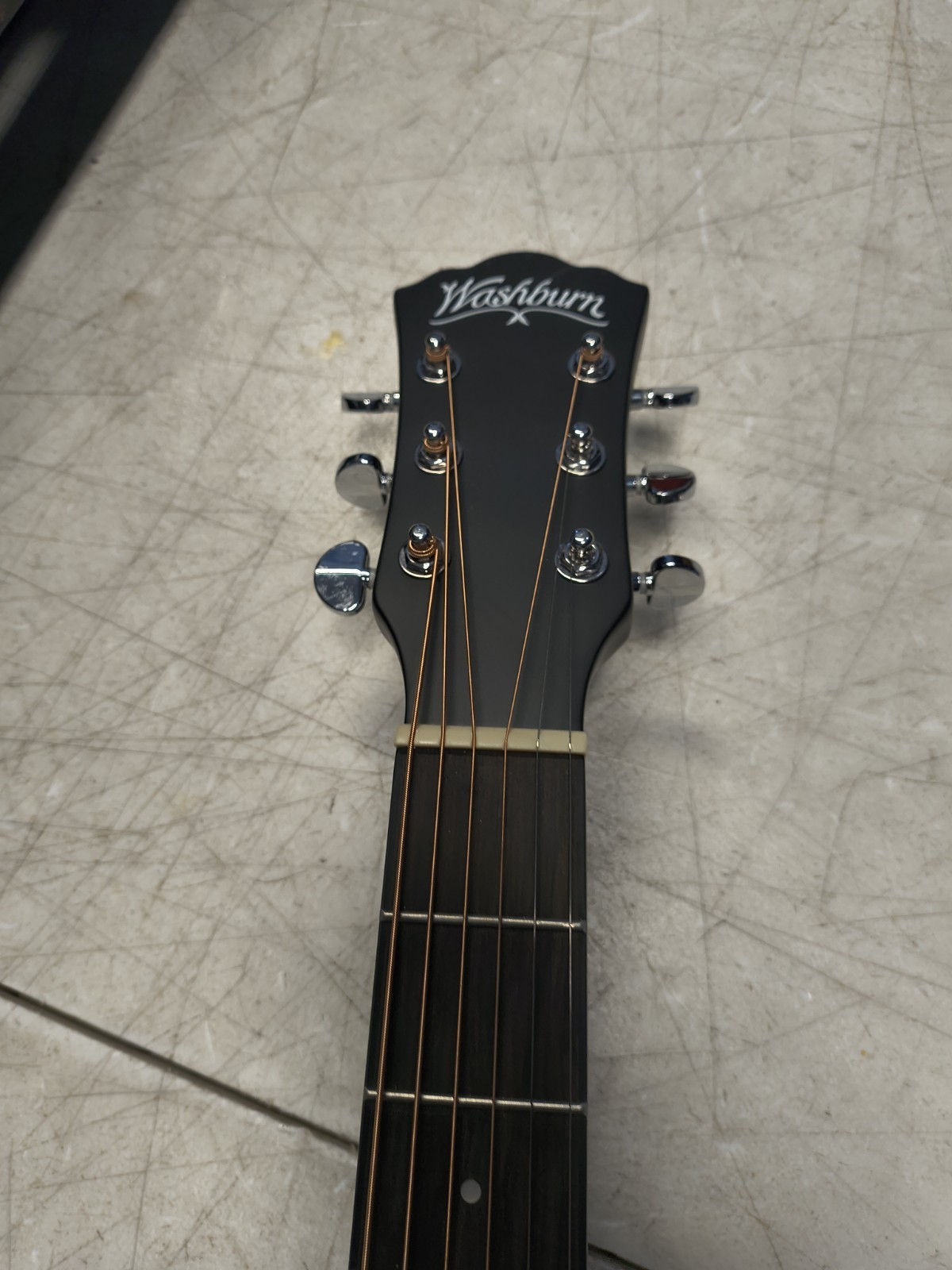 Washburn Deep Forest Ebony ACE Acoustic-Electric Guitar Natural Matte