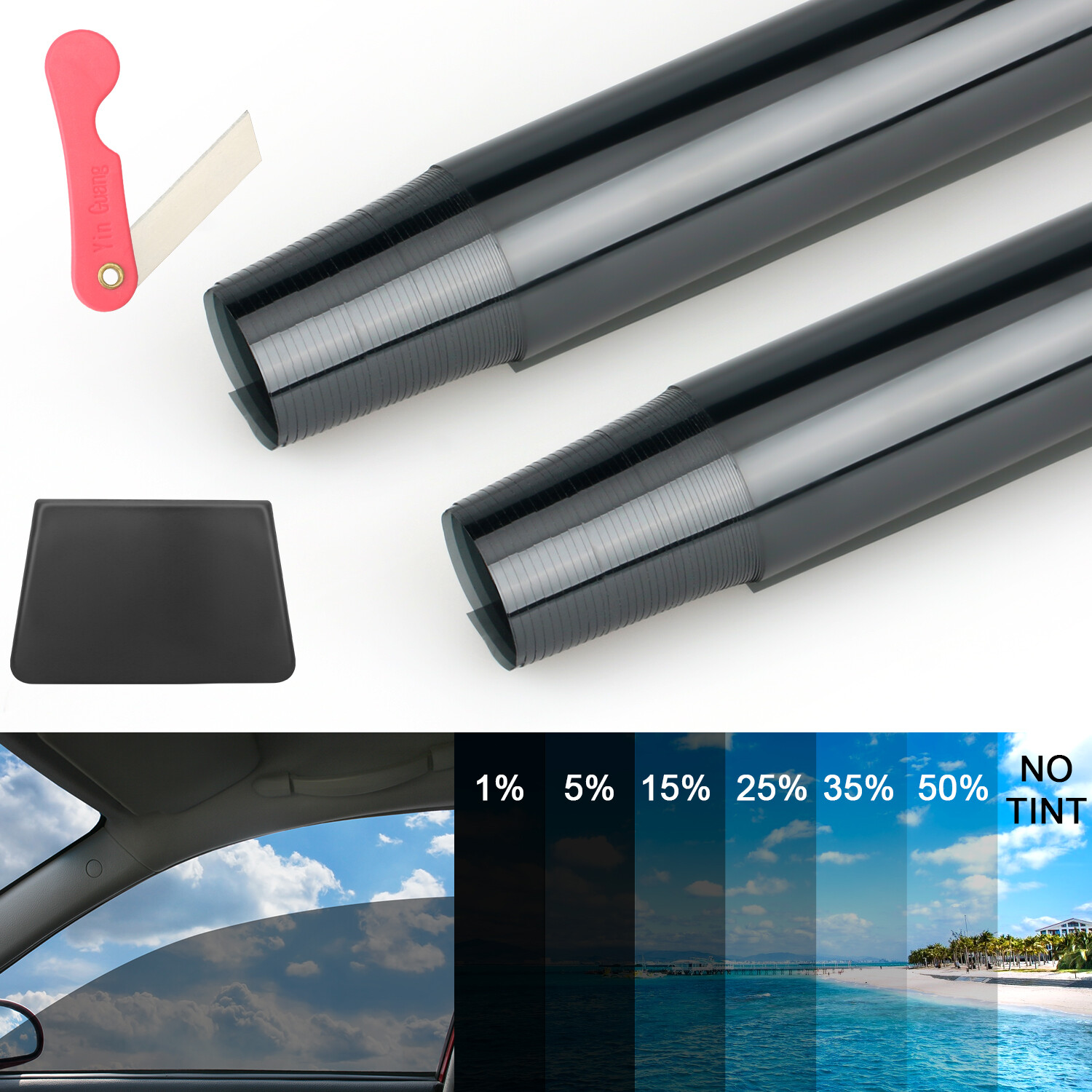 Uncut Roll Window Tint Film 15% VLT UV Block For Car Home Office Glass 20" x10ft