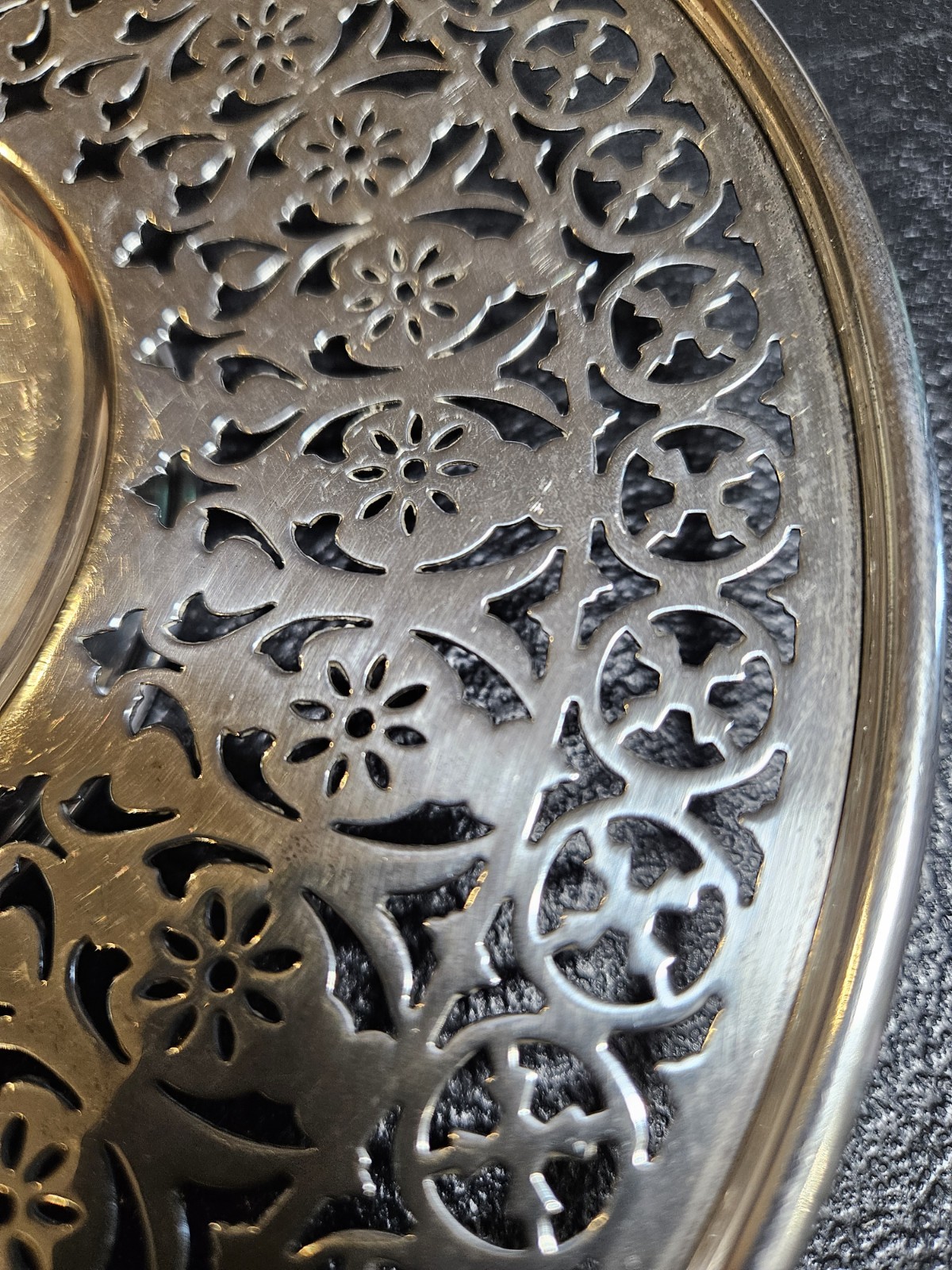 E. A. Brown Antique Sterling Silver Fancy Tray / Dish