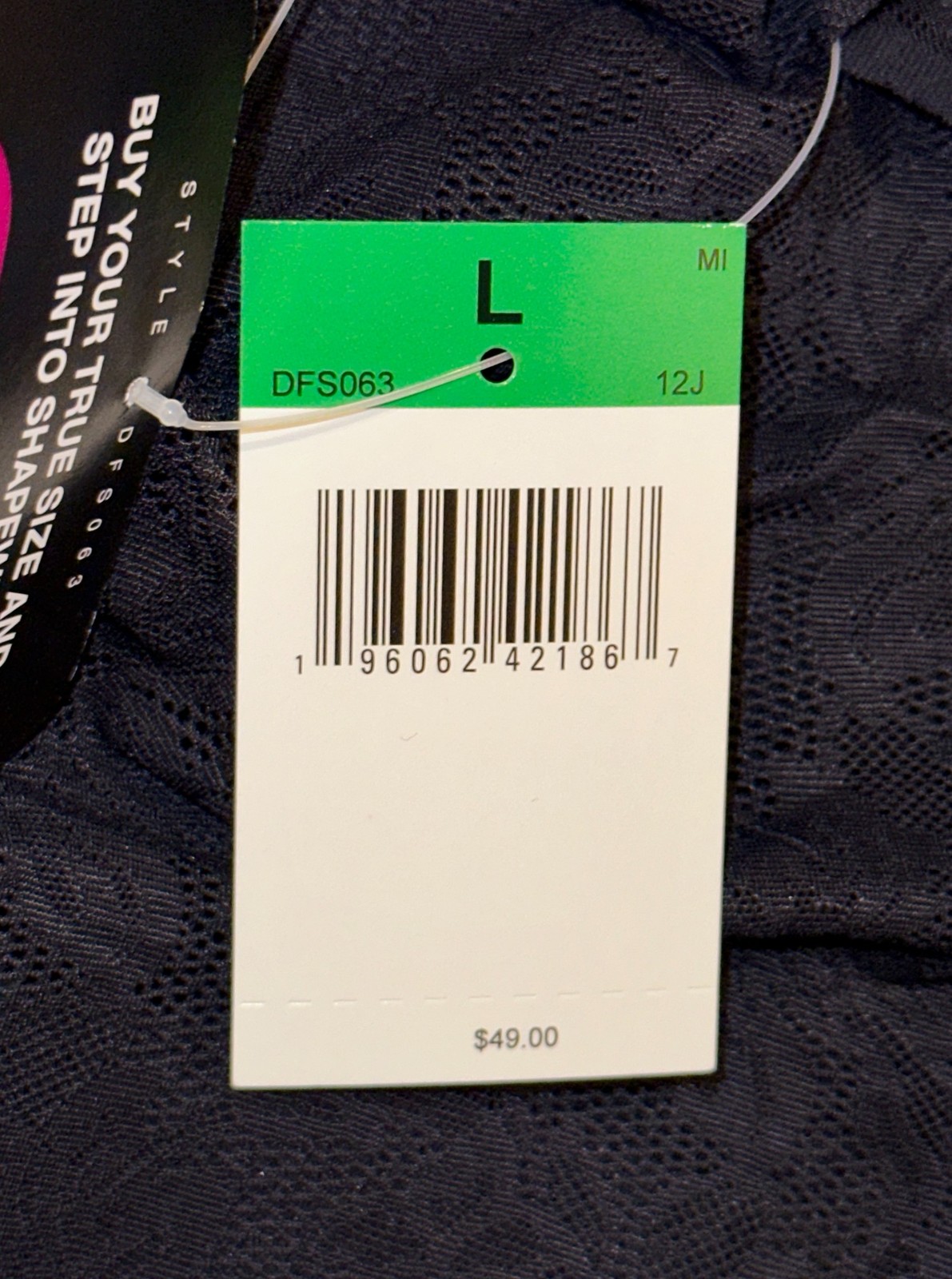 BALI Cool Comfort Revolution Lace Easylite Black Shaping Tank Top Wmn M L XL 2XL